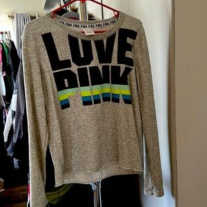 New w/o tags PINK Victoria Secret crop sweatshirt